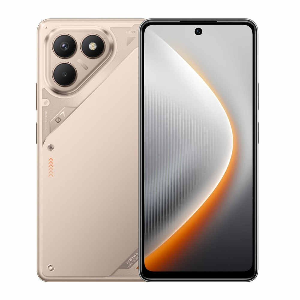 Смартфон TECNO POVA 7 Neo 8/128 ГБ Ростест(ЕАС), Dual nano SIM, Hyper Titanium