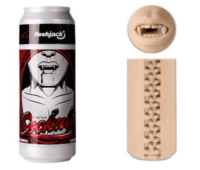 Мастурбатор Fleshlight Count Cockula в банке, зубы Siac (Цвет: телесный)