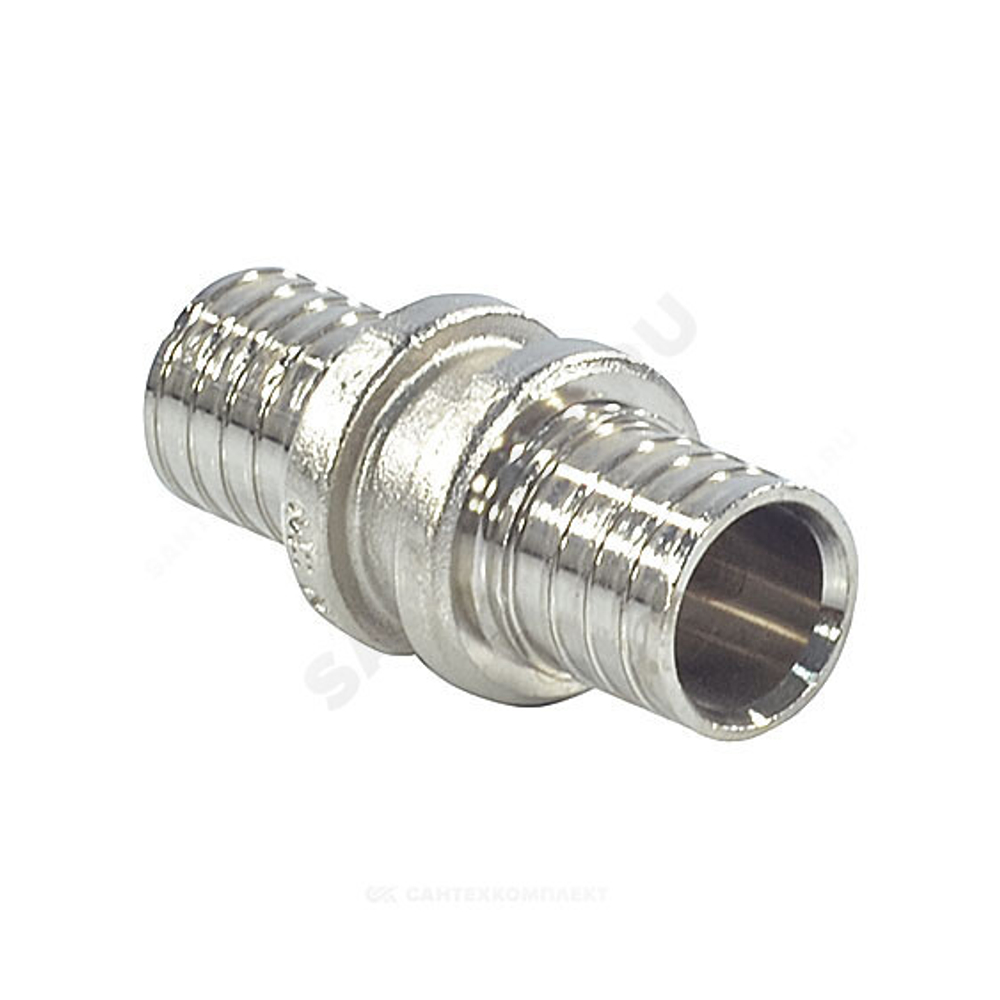 Муфта для PE-X труб аксиальная латунь оц Дн 20 RAUTHERM S Rehau 12503171002
