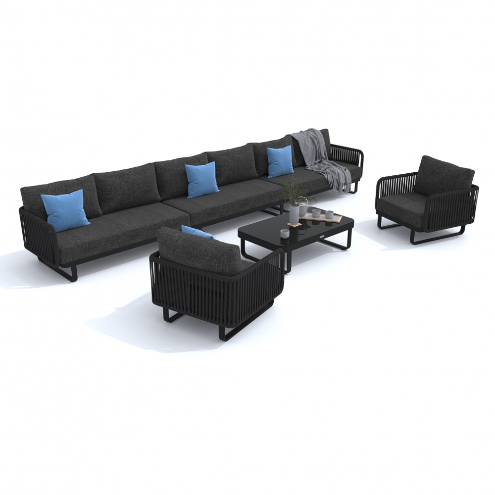 Лаунж зона угловая Ideal Patio БЕЛЛИСА модульная маренго