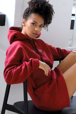 Платье-худи oversize с капюшоном (Размер: M-L) (Цвет: черный)