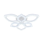 Потолочный светодиодный светильник 100Вт, 7000лм, 3000-6000K, Ra>80, плавная регулировка мощности, изменение цветовой температуры, пульт, металл/акрил, белый/прозрачный