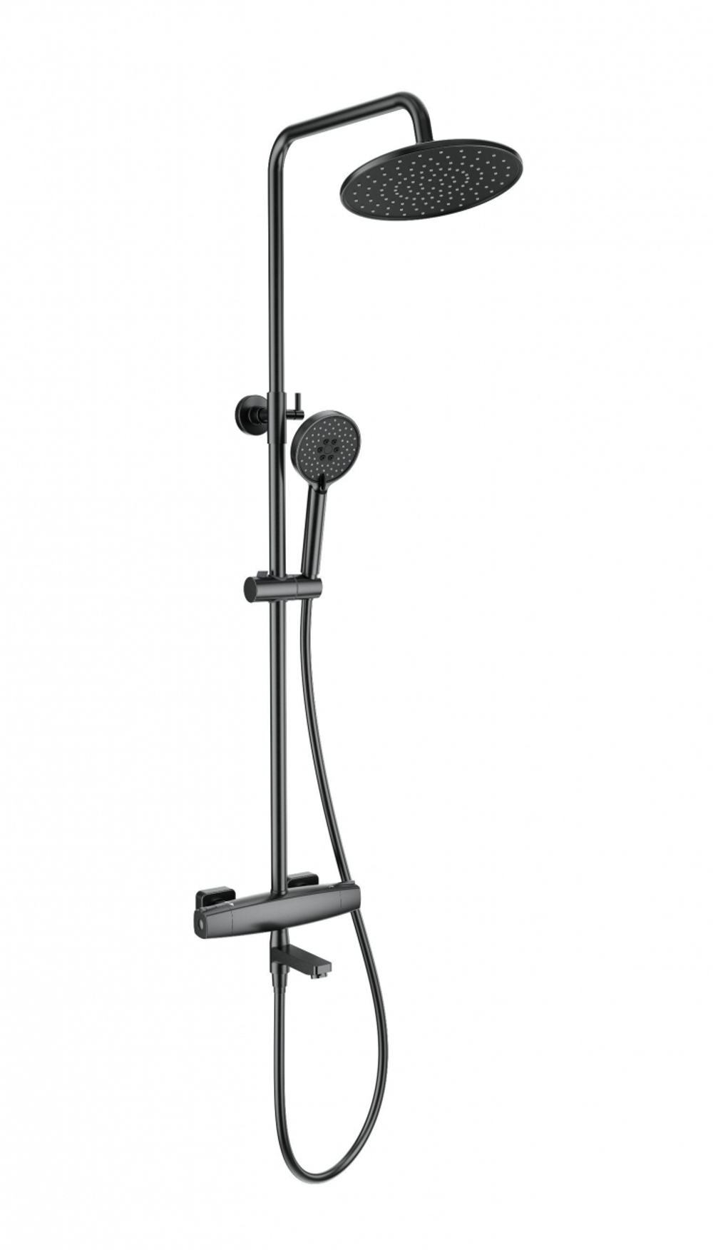 Душевая система с термостатом WONZON & WOGHAND NEO, Темный графит (WW-B3035-A3-BGG)