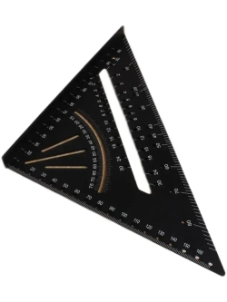 Линейка угольник Свенсона 180 мм черный, алюминий