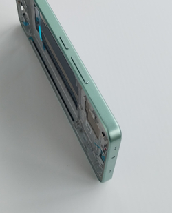 Poco X7 Pro 5G (2412DPC0AG) - рамка дисплея в сборе (корпус) + шлейф кнопок + кнопки громкости и включения (ORIG)