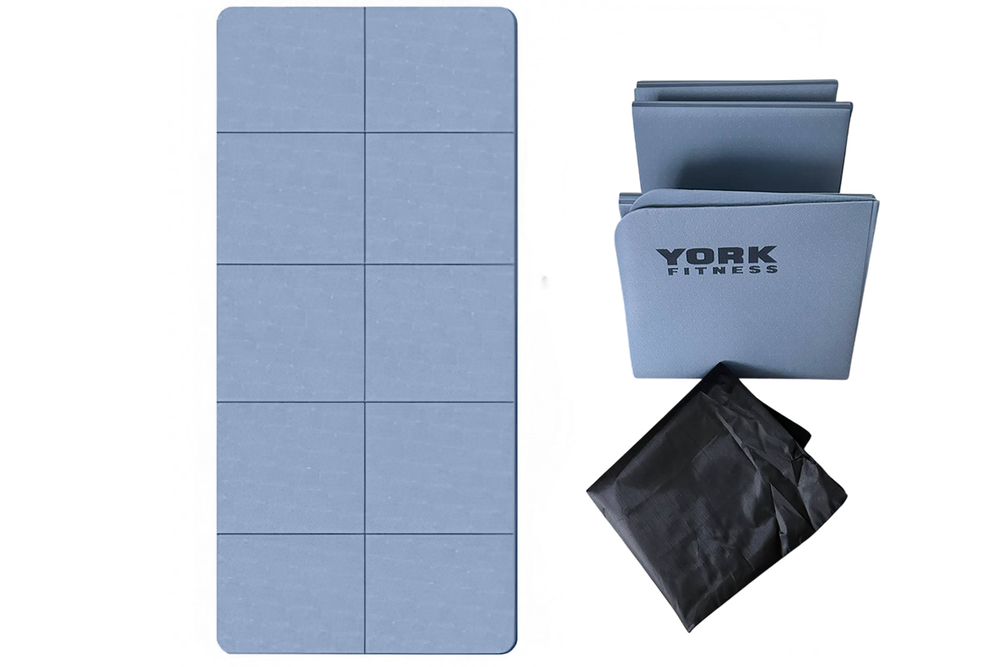 Складной коврик для йоги и фитнеса York Fitness