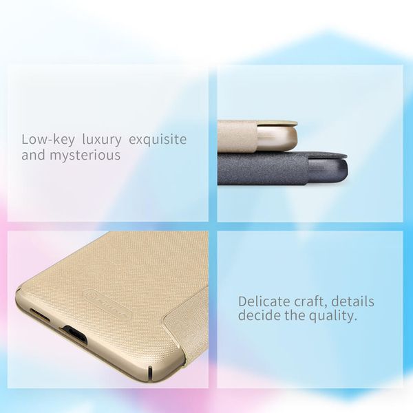 Чехол-книжка Nillkin Sparkle для Xiaomi Mi 9T/ Mi 9T Pro (Золотой)