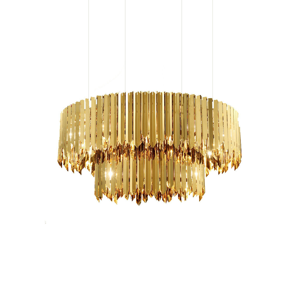Pendant design lamp  Tom Kirk Facet by Innermost D80 (2 level/Gold)