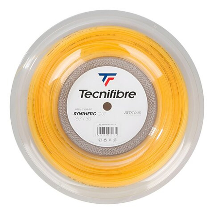 Струны для тенниса TECNIFIBRE SYNTHETIC GUT Yellow Бобины 200 м