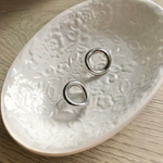 серьги колечки серебро 7019