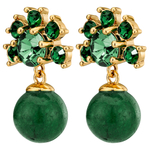 Серьги Dyrberg Kern VERONICA SG EMERALD GREEN 450110