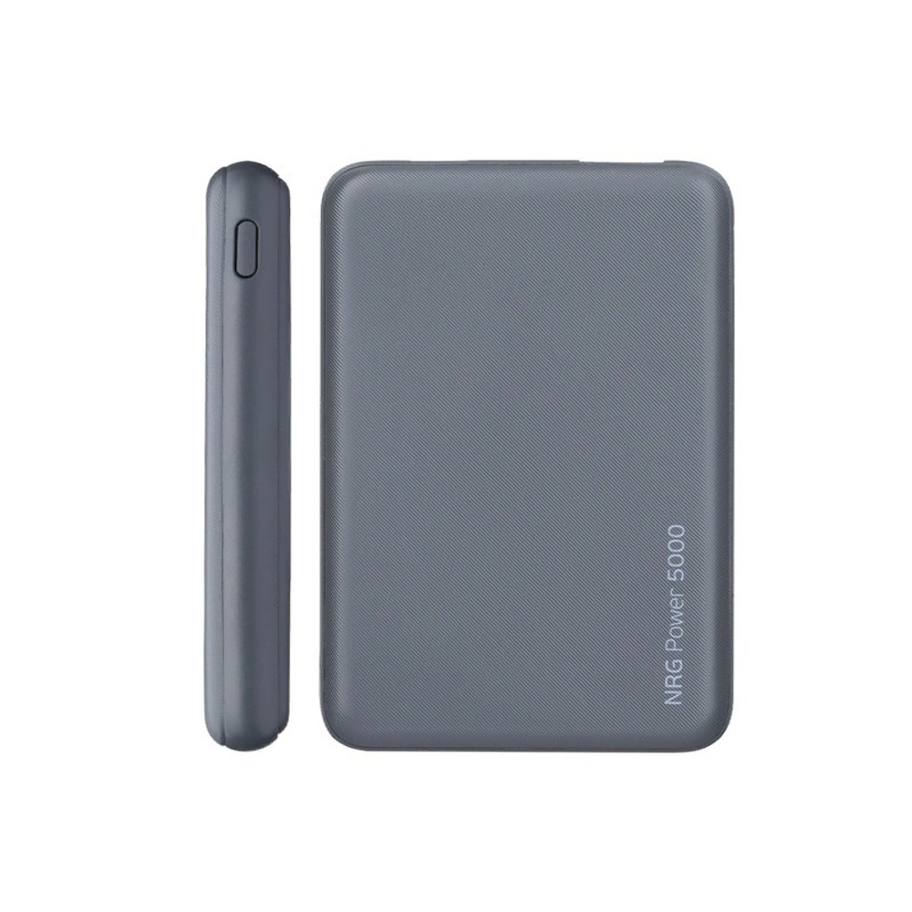 Аккумулятор внешний универсальный Deppa NRG 5000 mAh power bank D-33549 (USB: 5V-1.0A) Графитовый