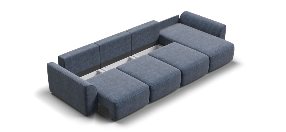 Угловой диван KING MODOOL MAX Велюр royal топаз