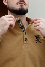 Свитшот-гимнастёрка Варгградъ мужской кэмел «1915» без начёса