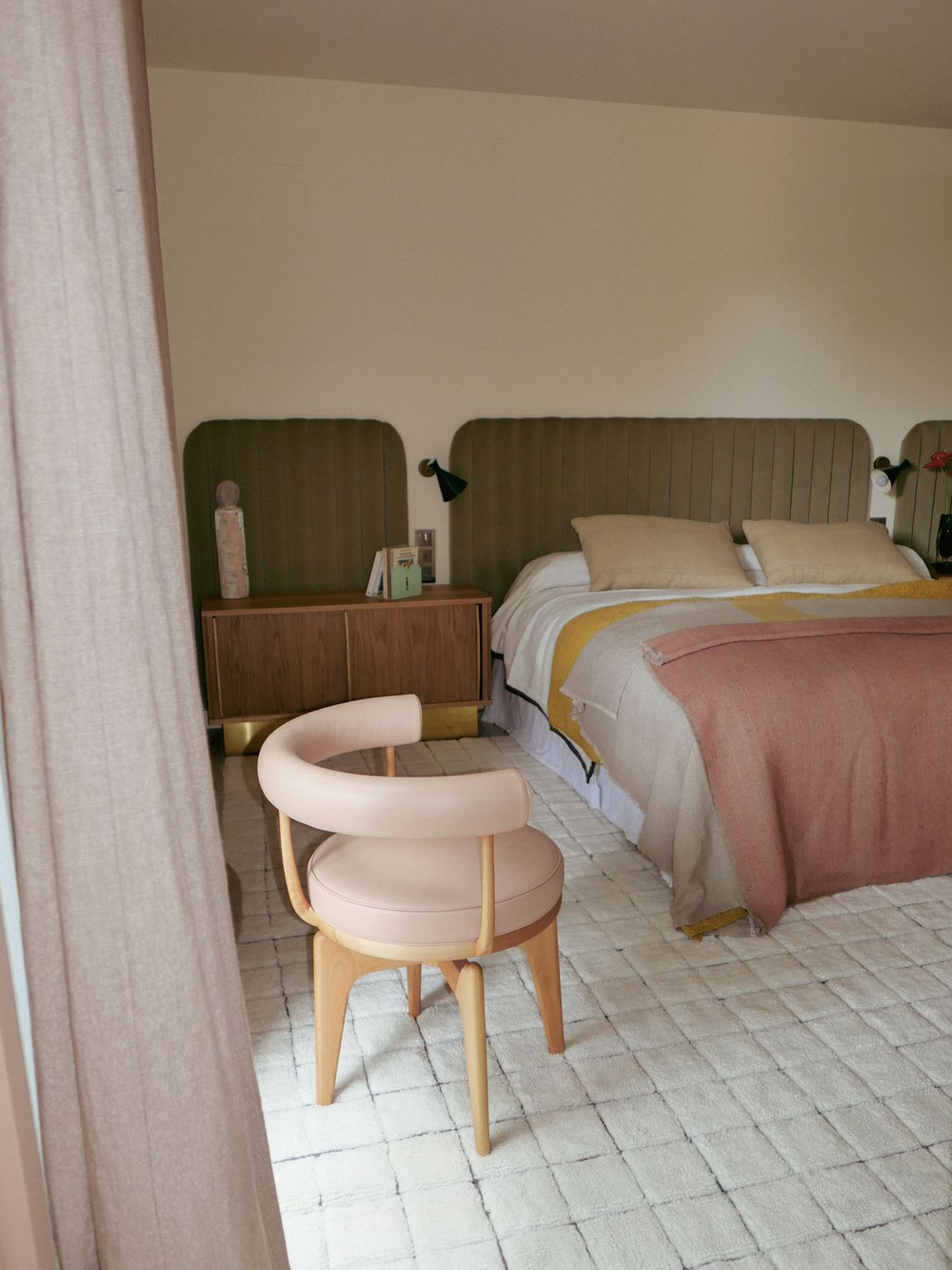 Шерстяной стираемый ковер Lorena Canals Mosaic Natural R (80 x 230 см)