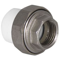 Муфта TEBO бел. PP-R комбин. разъемная (Американка) 20х3/4 ВР O-ring