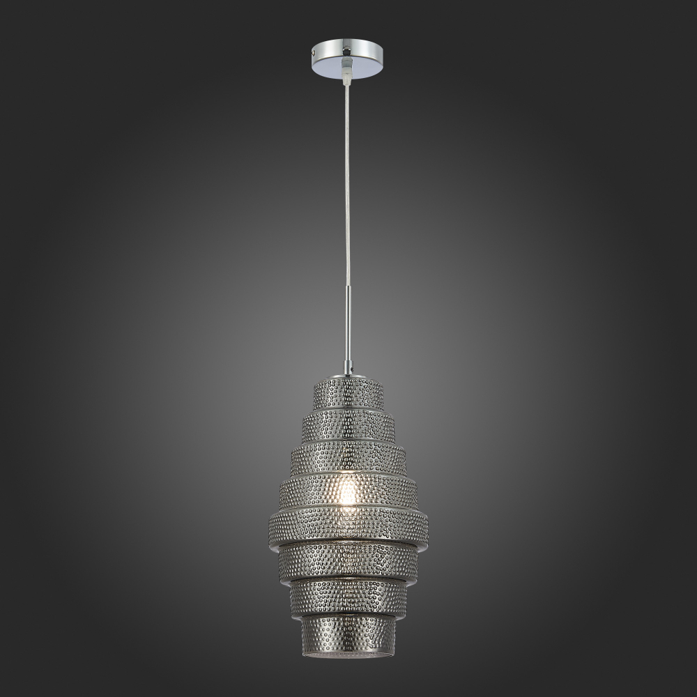 SL1001.103.01 Подвес ST-Luce Хром/Дымчатый E27 1*40W