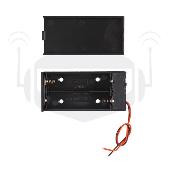 Бокс под АКБ18650 2 шт закрытый