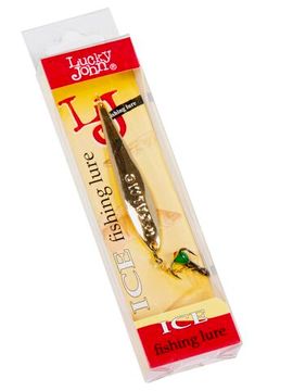 Блесна вертикальная зимняя Lucky John S-3-Z с цепочкой и тройником 07.0г G блистер