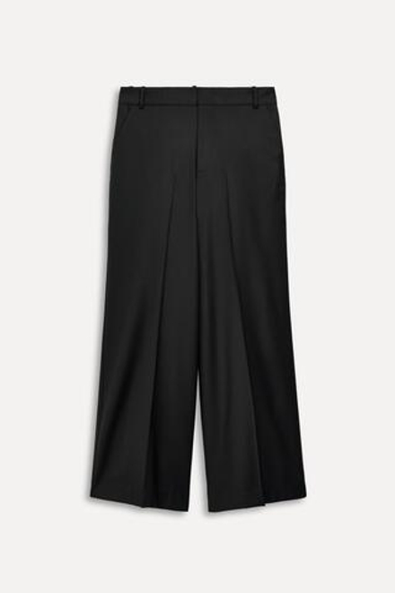 ZARA БРЮКИ ИЗ СМЕСОВОЙ ШЕРСТИ — 50TH ANNIVERSARY, ЧЕРНЫЙ