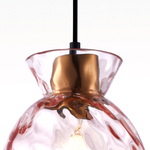 806112 Подвес NUBELLA 1х12W (led) E27 ЧЕРНЫЙ/БРОНЗА/РОЗОВЫЙ