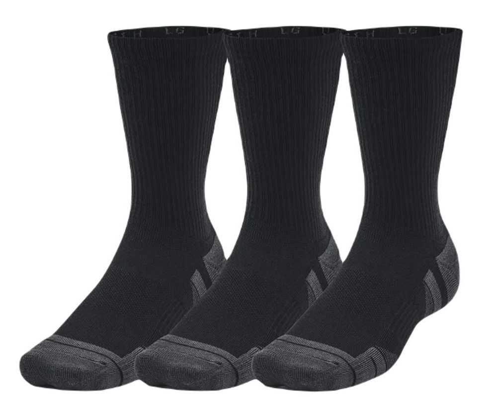Теннисные носки Under Armour Performance Tech Crew Socks 3-Pack - black/jet gray