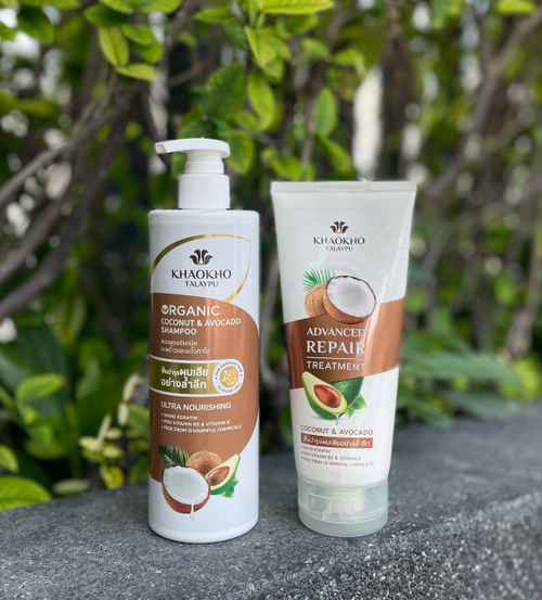 Восстанавливающая маска-лечение для волос Кокос и Авокадо Advansed Repair Treatment Coconut And Avocado Khaokho Talaypu