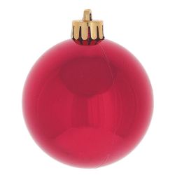 GAEM Набор из 6шт Украшение новогоднее Шар "Вензель красный", D6 см, L6 W6 H7 см