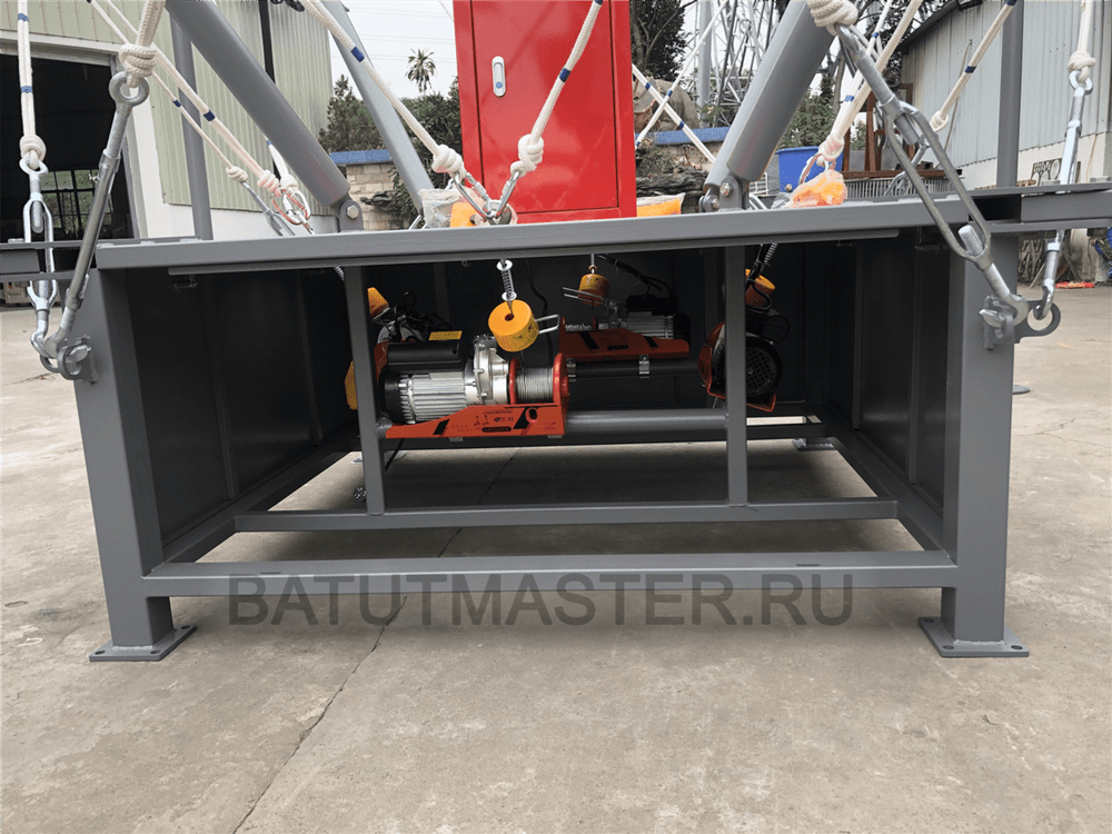 Батут-банджи «Полёт 4», 4-местный, 7,5×7,5×7 м