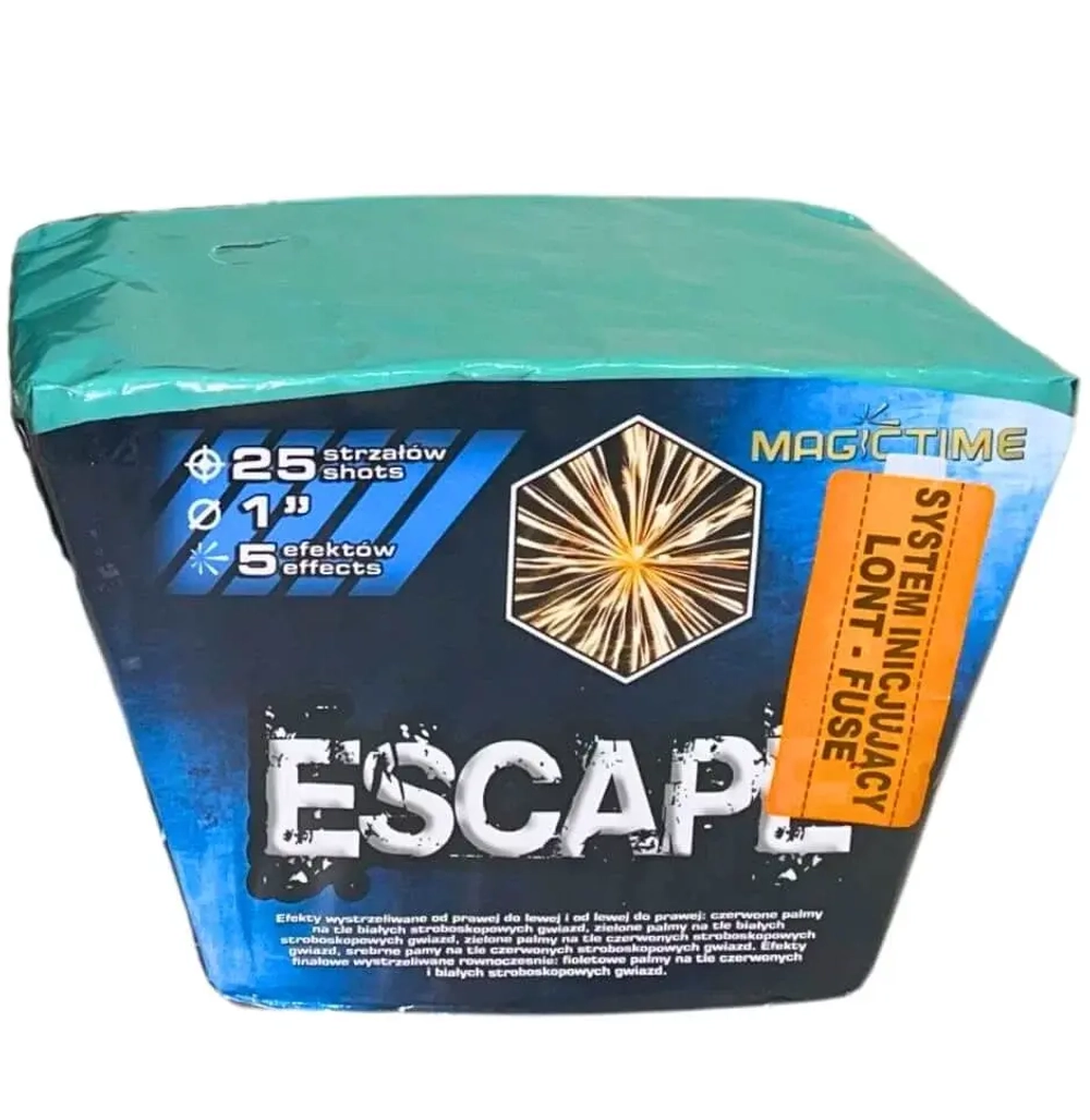 Батарея салютов Escape (P7530) от Magictime, 25 залпов, 25 мм
