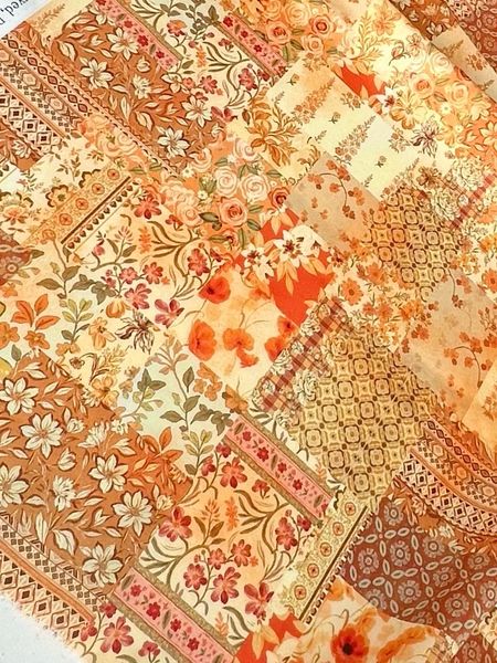 ОСЕННИЙ БУКЕТ В ПЭЧВОРК СТИЛЕ - 100% хлопок 5