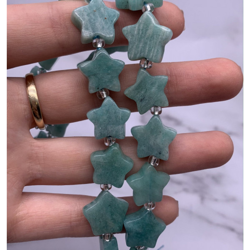 15243 Амазонит звезда, 16 мм, шт