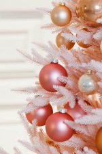 Ель искусственная Розовая 1,8 м подставка металл 100% Литые веточки МаксКристмас