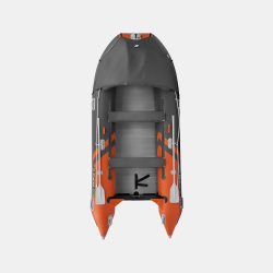 Надувная лодка GLADIATOR C400AL оранжево-темносерый