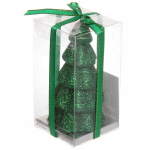 Свеча новогодняя «Сказочная ель» 5,5х10 см, зеленый