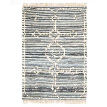 Ковер из шерсти и денима jammu из коллекции ethnic, 120х180см