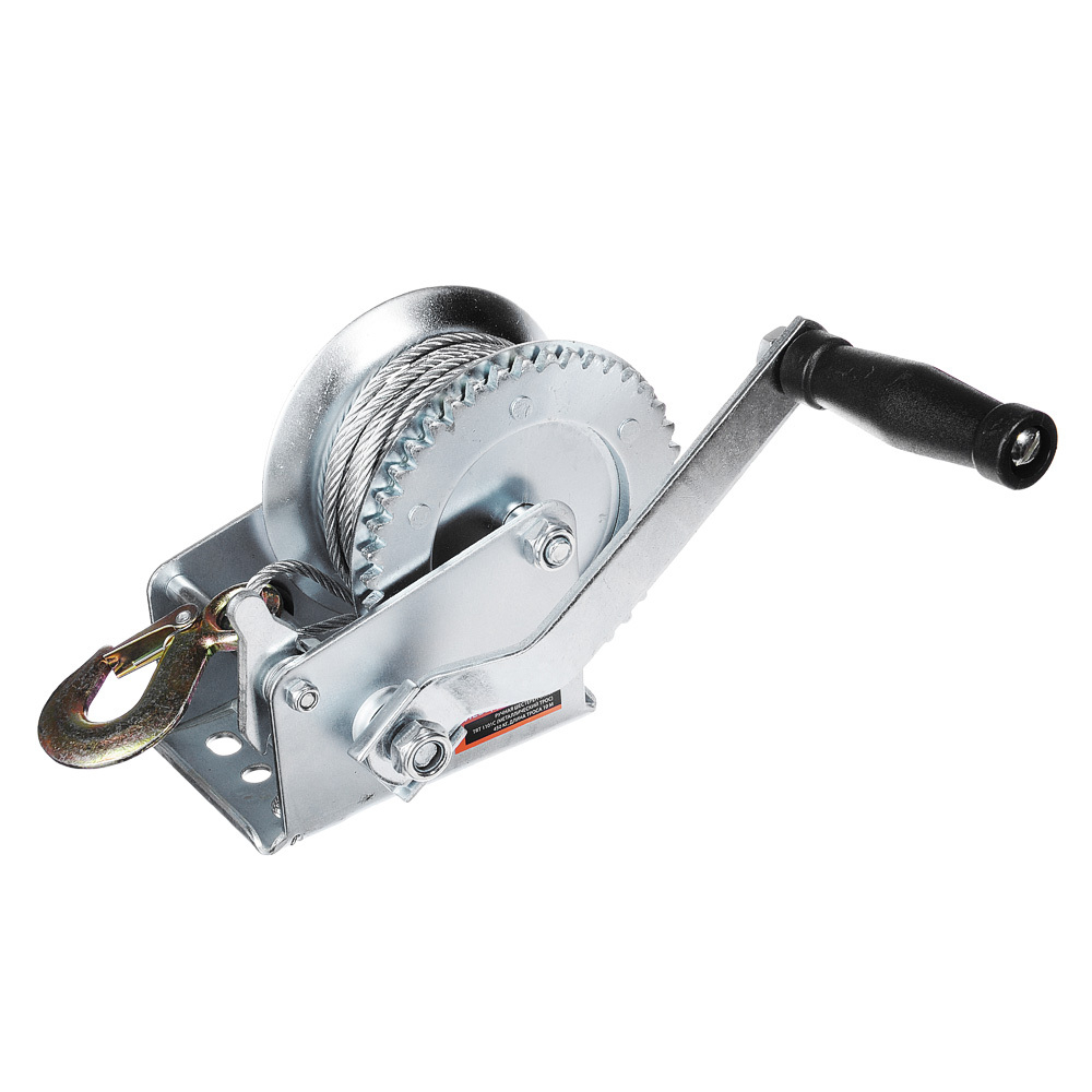 Лебедка ручная KIWI на прицеп (450 кг) трос с крюком