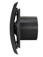 Вентилятор накладной BREEZE D125 обр.клапан Obsidian DICITI