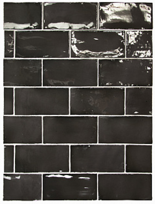 Керамическая плитка для стен EQUIPE MANACOR Black 7,5х15/ЭКИПЕ МАНАКОР Блэк 7,5х15