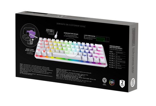 Razer Huntsman Mini (Mercury White) US Layout Gaming Keyboard White (Белый)