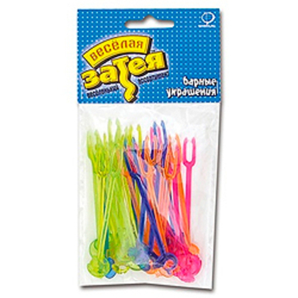 Вилочка-д-канапе-Животные-9см-30шт