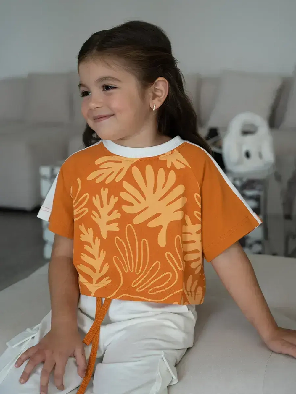 Костюм для девочки, футболка и брюки