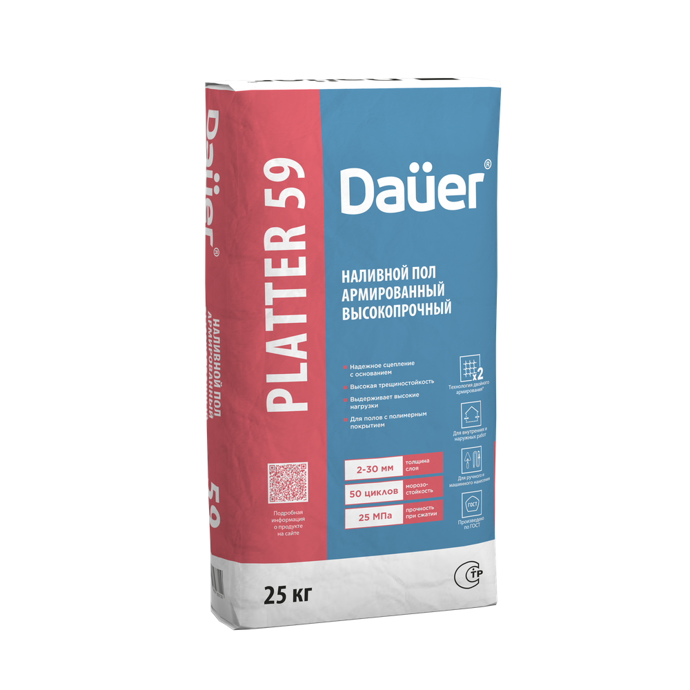 Dauer PLATTER® 59 Наливной пол армированный высокопрочный Dauer PLATTER® 59 Наливной пол армированный высокопрочный