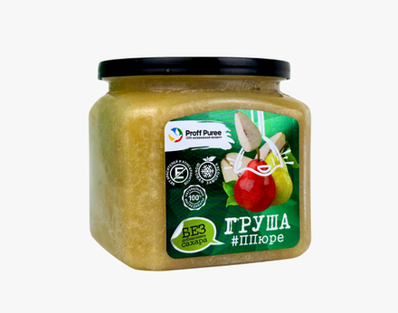 Пюре Груша без сахара замороженное 500 гр Proff Puree