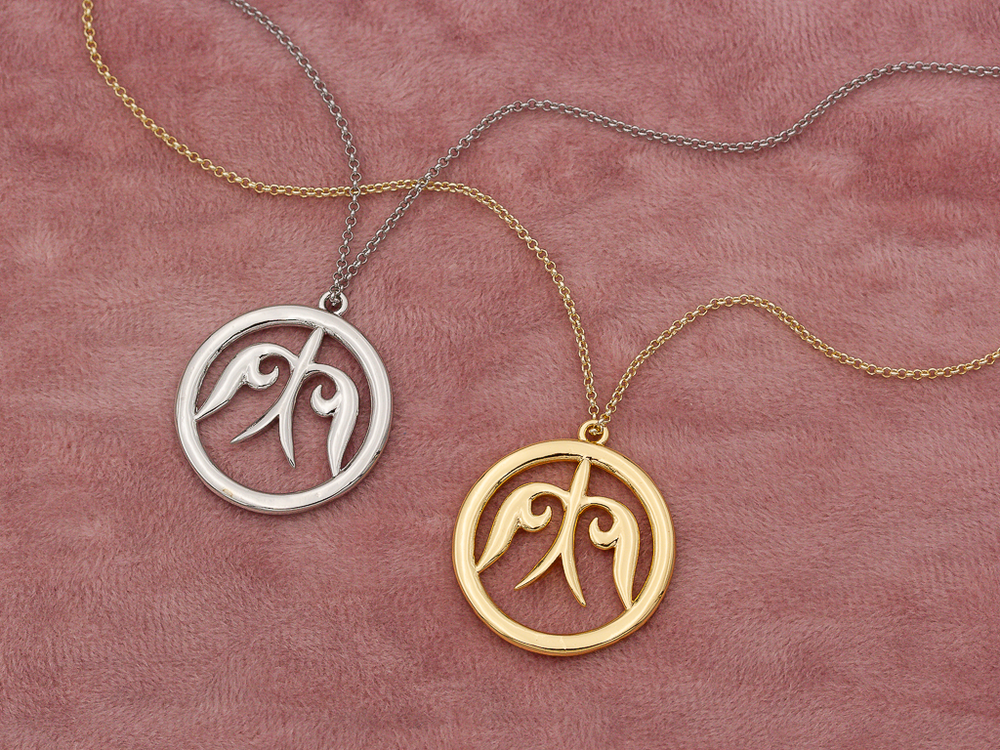 Подвеска круглая "Птица" 27,5мм