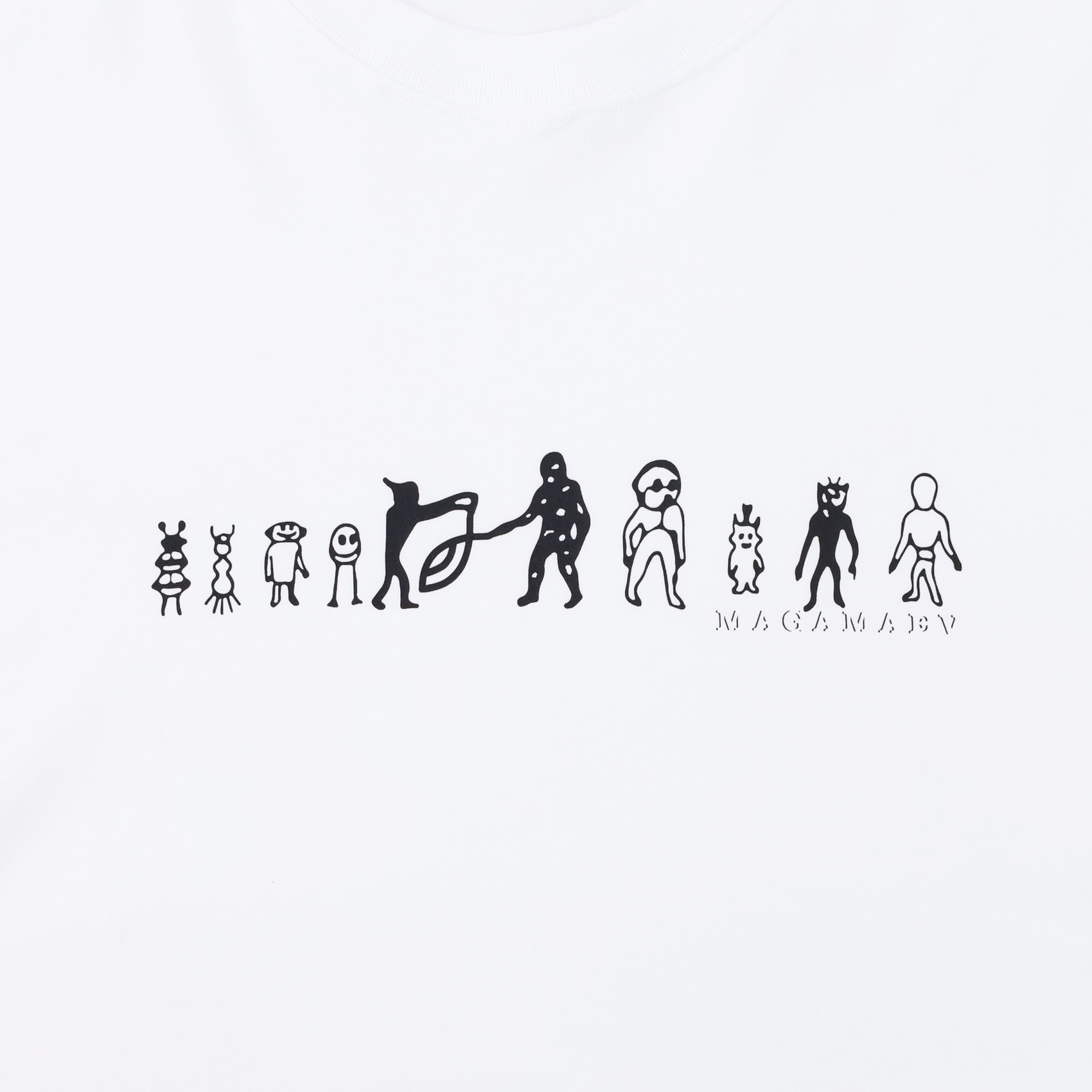 Футболка Magamaev Humanoids T-Shirt (white) артикул:fWD2nY3YiiED0lSwExmXh0 - купить в магазине Дайс