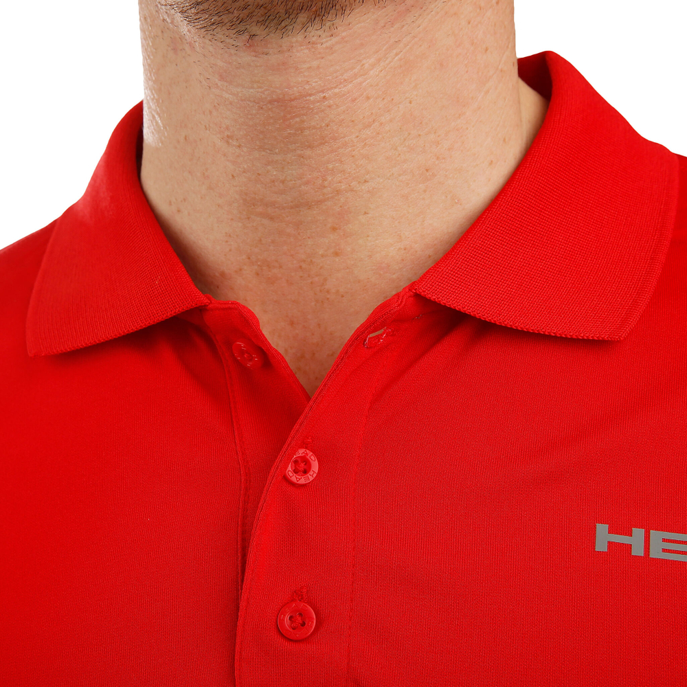 Мужское теннисное поло HEAD Club Tech Polo Men - Red, White