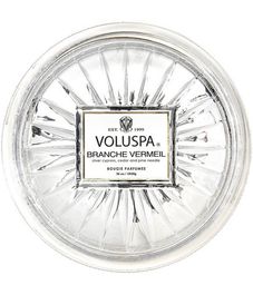 Край позолоченного серебра, свеча в большом стеклянном подсвечнике с крышкой, Voluspa