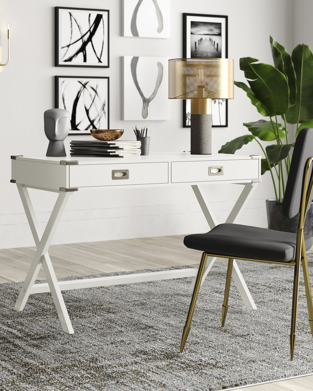 Консоль "Морган" white