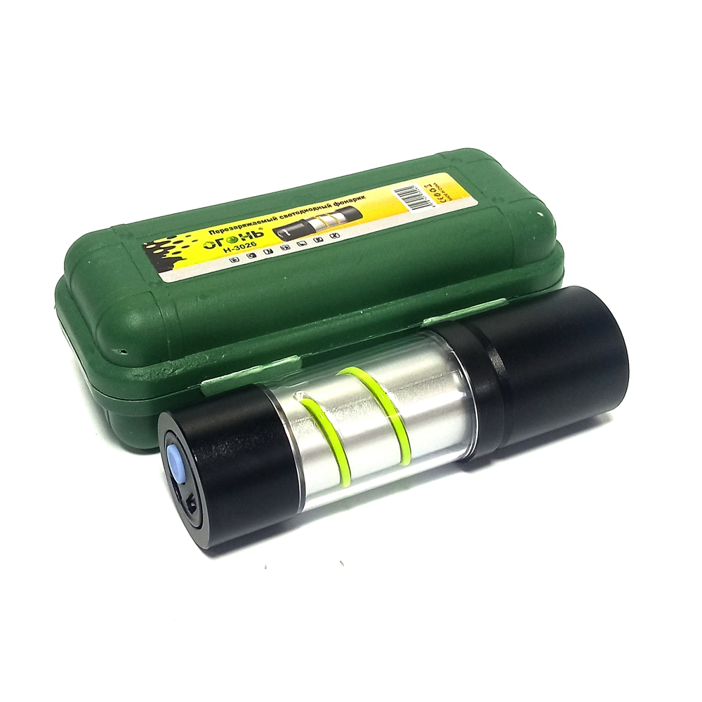 Фонарь Огонь H-3026 мини, яркий ручной